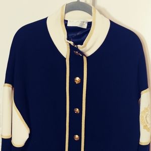 St John's M Gray Bomber Jacket Italy L